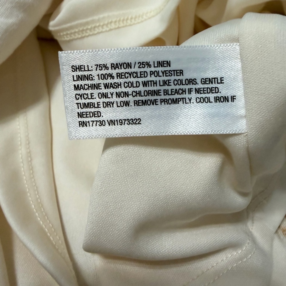 Women's Wild Fable Knotted Y-Neck Linen Mini A-Line Dress - XL - Picture 8 of 8